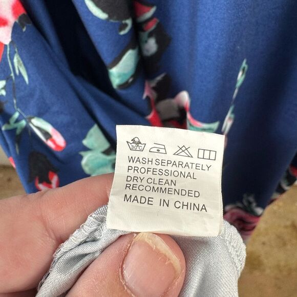 Blue Time Floral Sleeveless Dress women’s 2xl - Picture 9 of 12